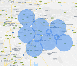 Radius targeting with Google ads