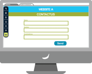 A contact form on a website