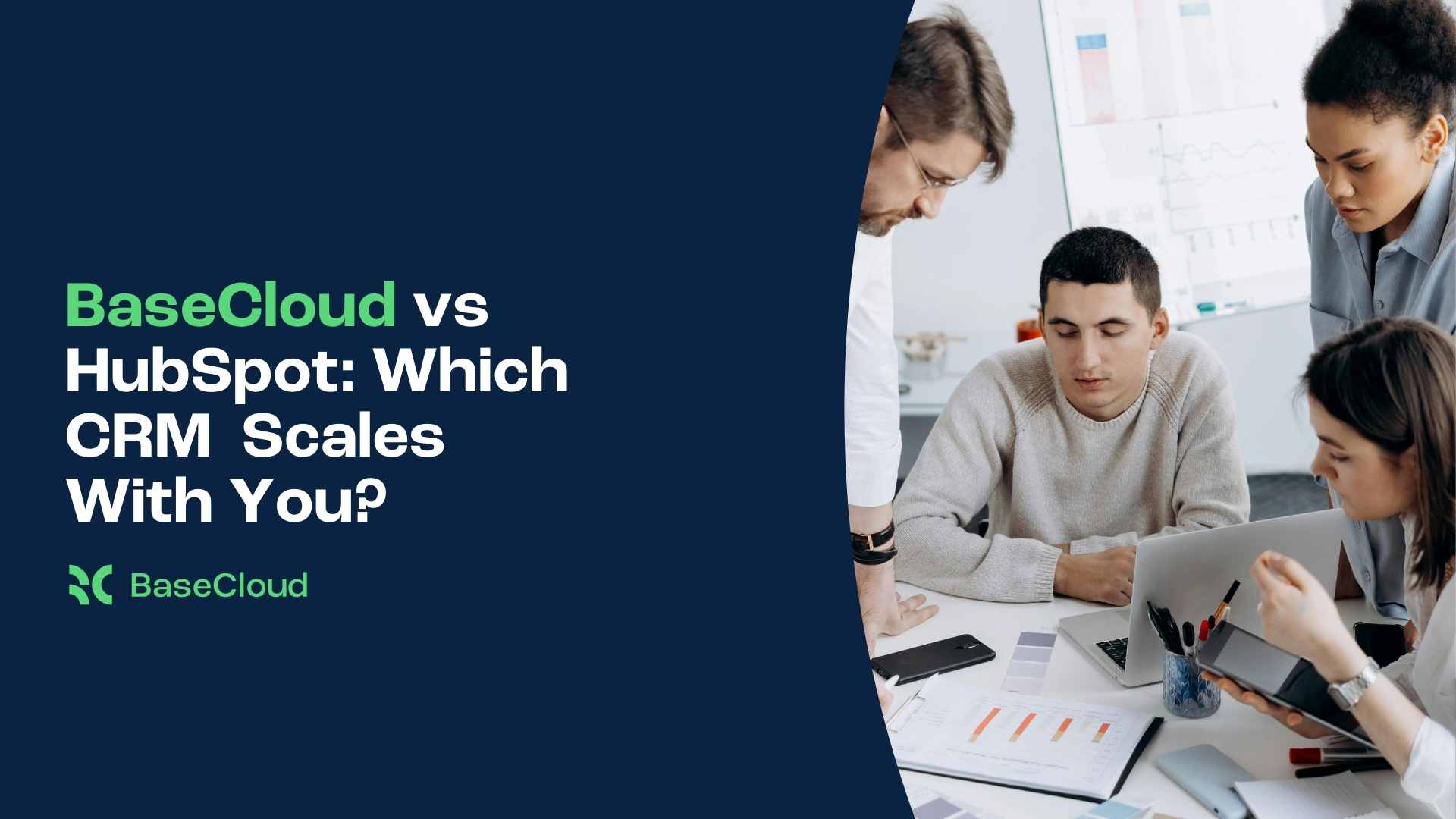 comparision between BaseCloud CRM and Hubspot CRM