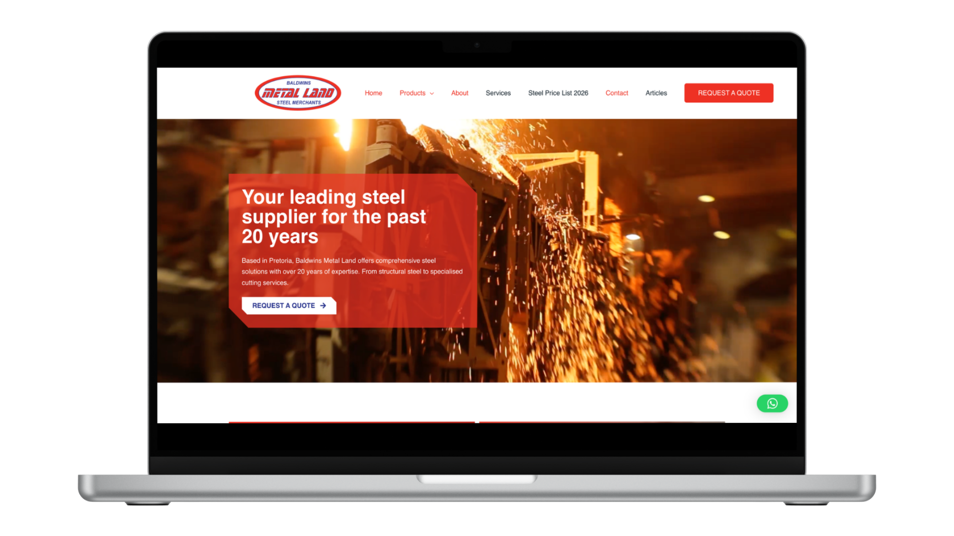 Baldwins Metal Land website