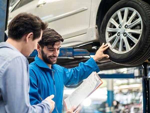 Dealership sales and service team working shoppers and service customers in BaseCloud CRM